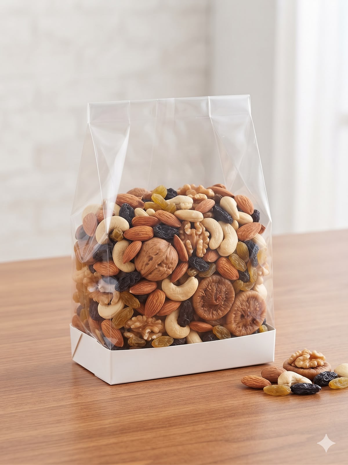 Small Clear Treat Pouch with Metal Twist Tie - 3 x 3 inch Base, 6 inch Height (Pack of 10)