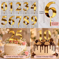 Golden Number Topper Combo of 10 topper 0-9
