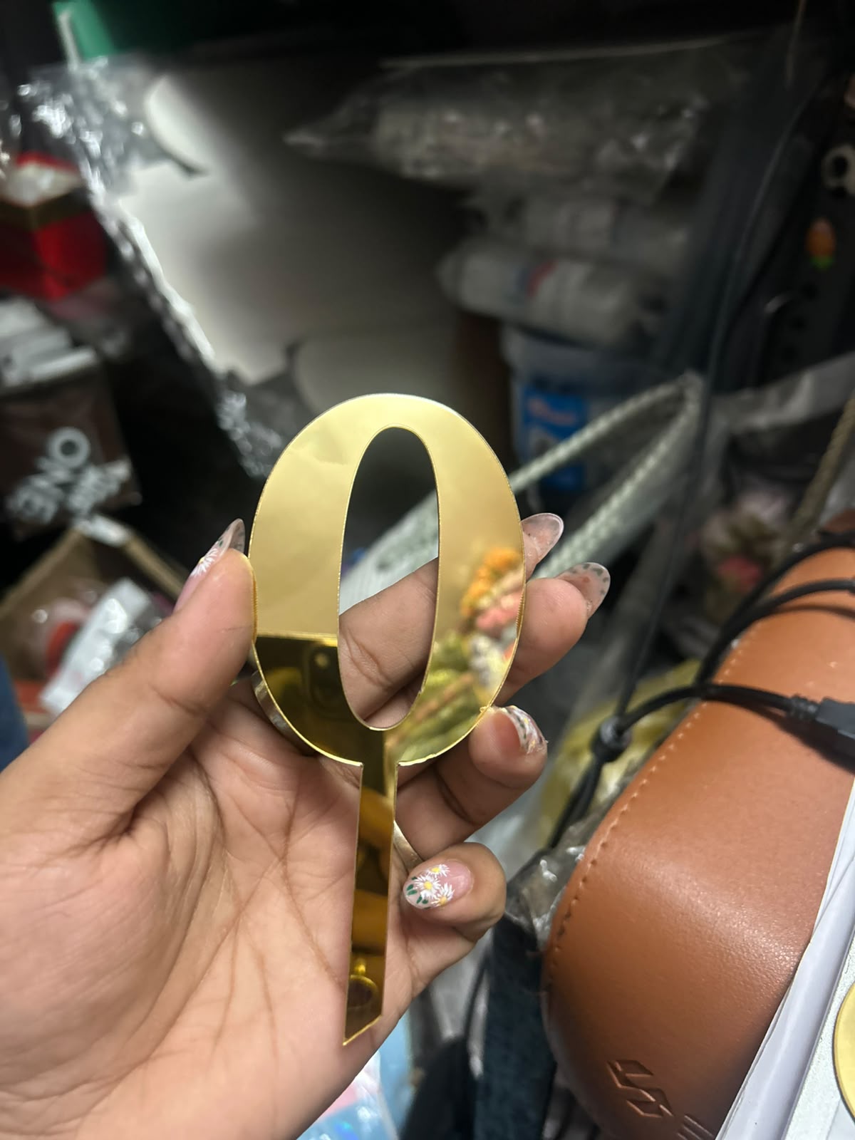 Golden Number Topper Combo of 10 topper 0-9