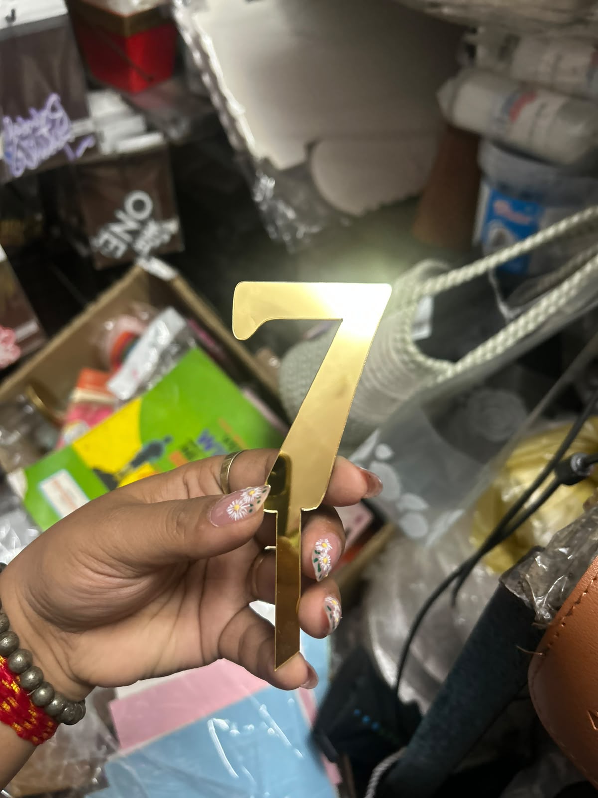 Golden Number Topper Combo of 10 topper 0-9