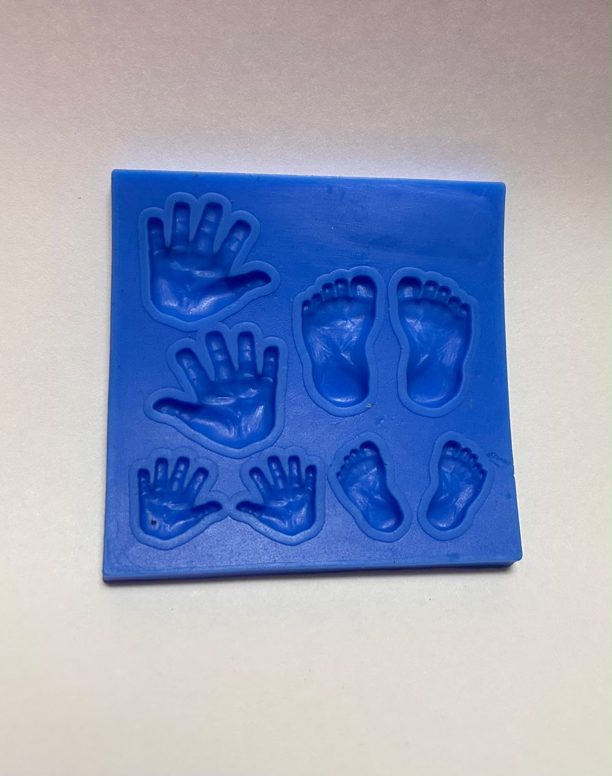 Baby Hand and Foot Print Silicone Mould - 8 Cavity Fondant & Chocolate Mould