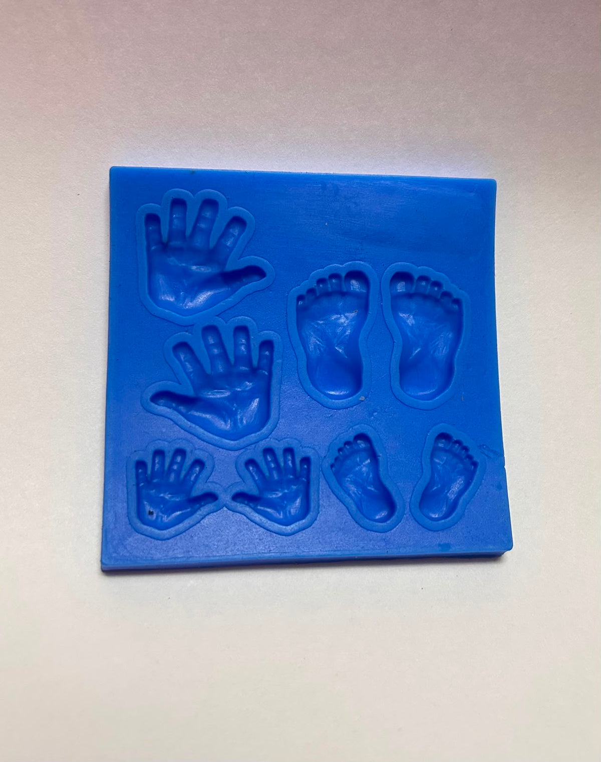 Baby Hand and Foot Print Silicone Mould - 8 Cavity Fondant & Chocolate Mould
