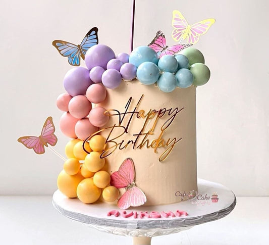 Faux Balls Topper for Cake Decoration - Pack of 20 in 4 Sizes