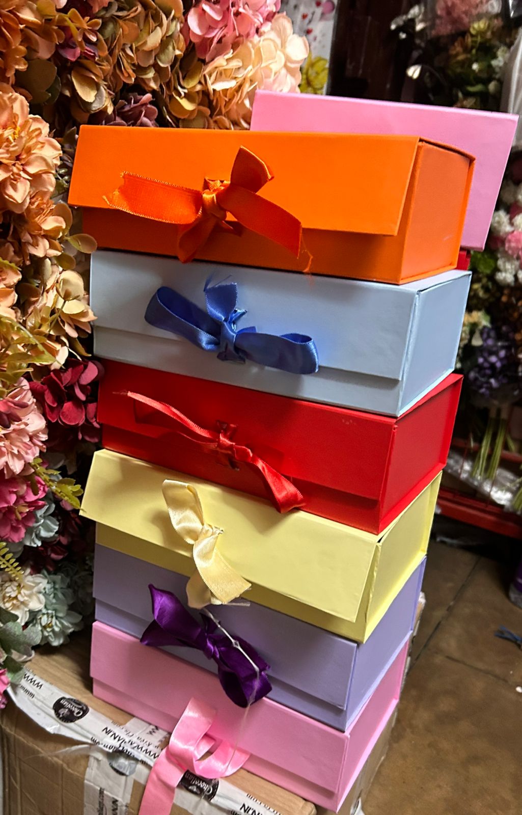 Premium Foldable Magnetic Ribbon Gift Boxes – Festive Edition