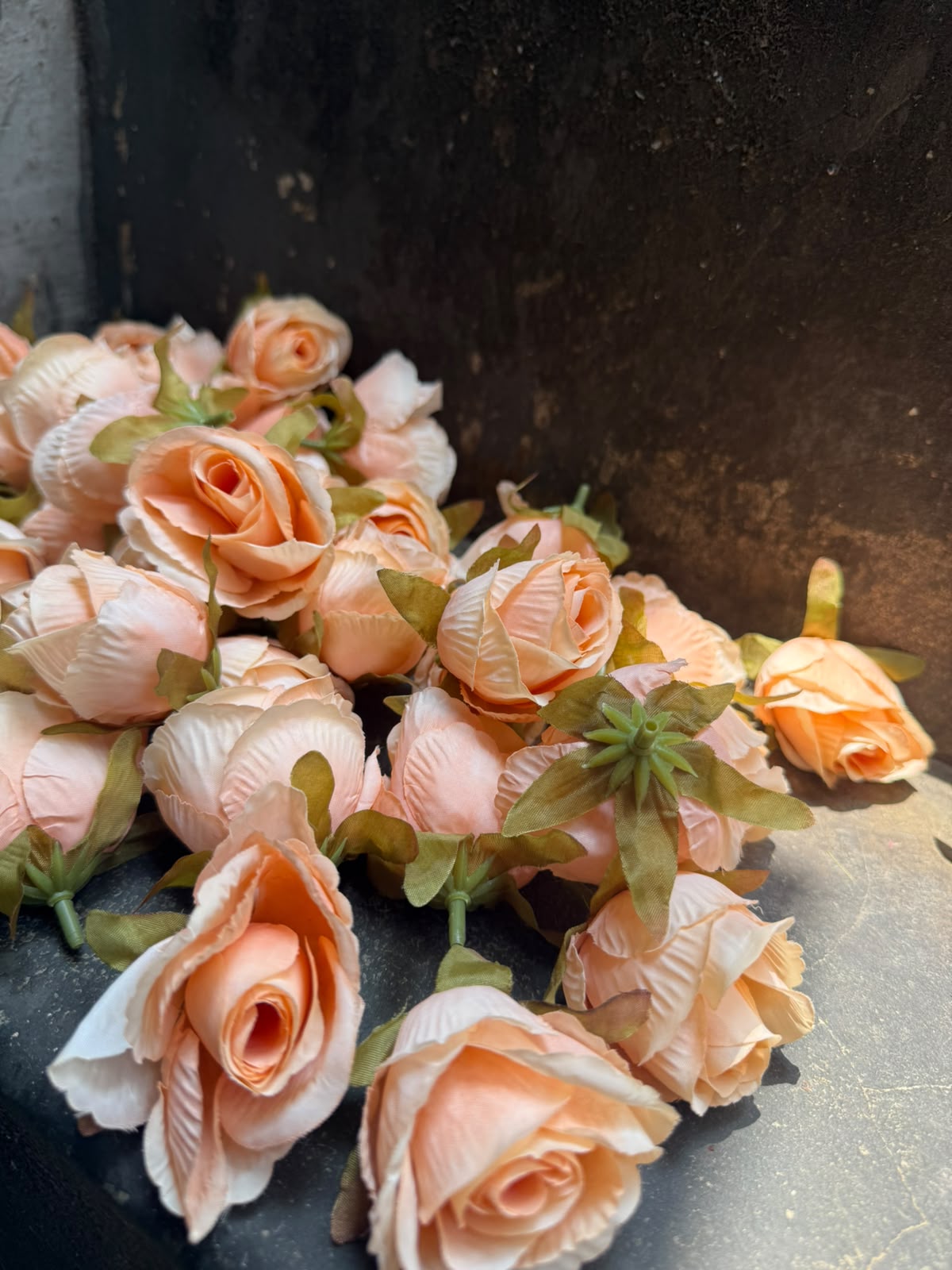 Medium Artificial Rose Heads for Cake Decoration - 3.5 cm Fabric Roses